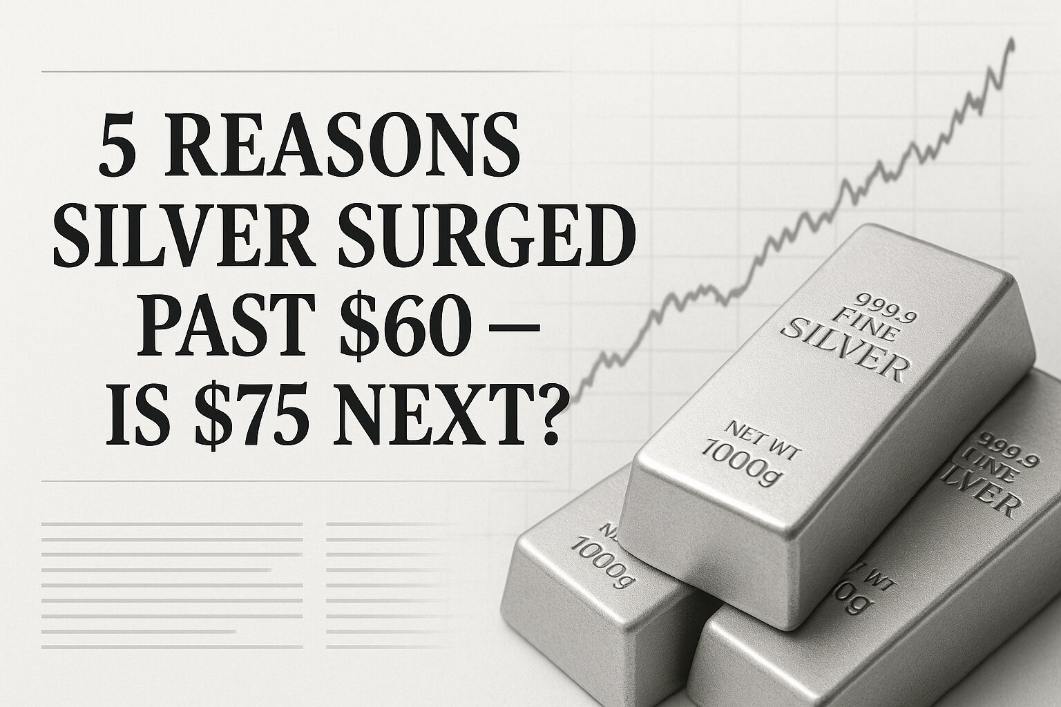 5 Reasons Silver Surged Past $60 — Is $75 Next?