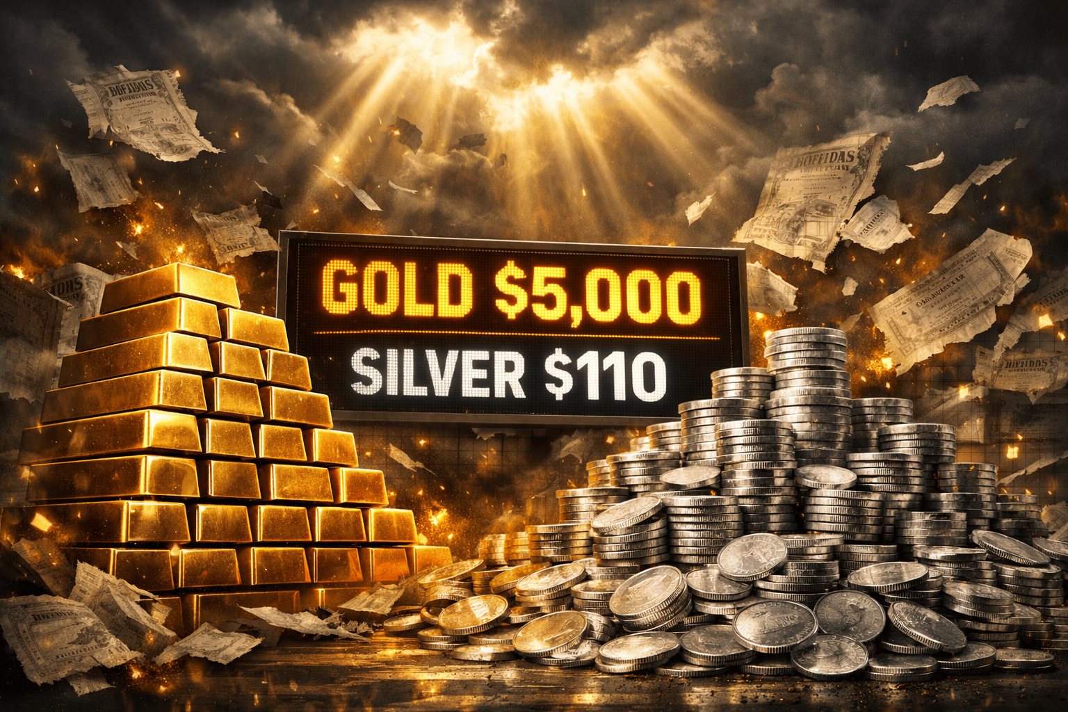 Gold Breaks $5,000 as Bond Markets Crack