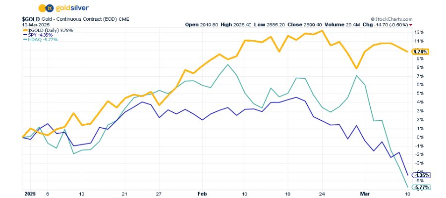 While Markets Tumble, Gold Shines