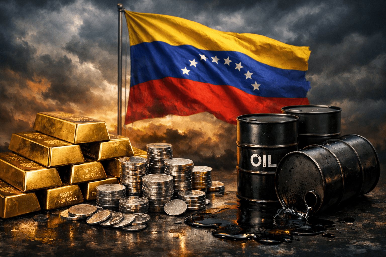 Gold, Silver Climb as Venezuela Shock Ripples Through Markets