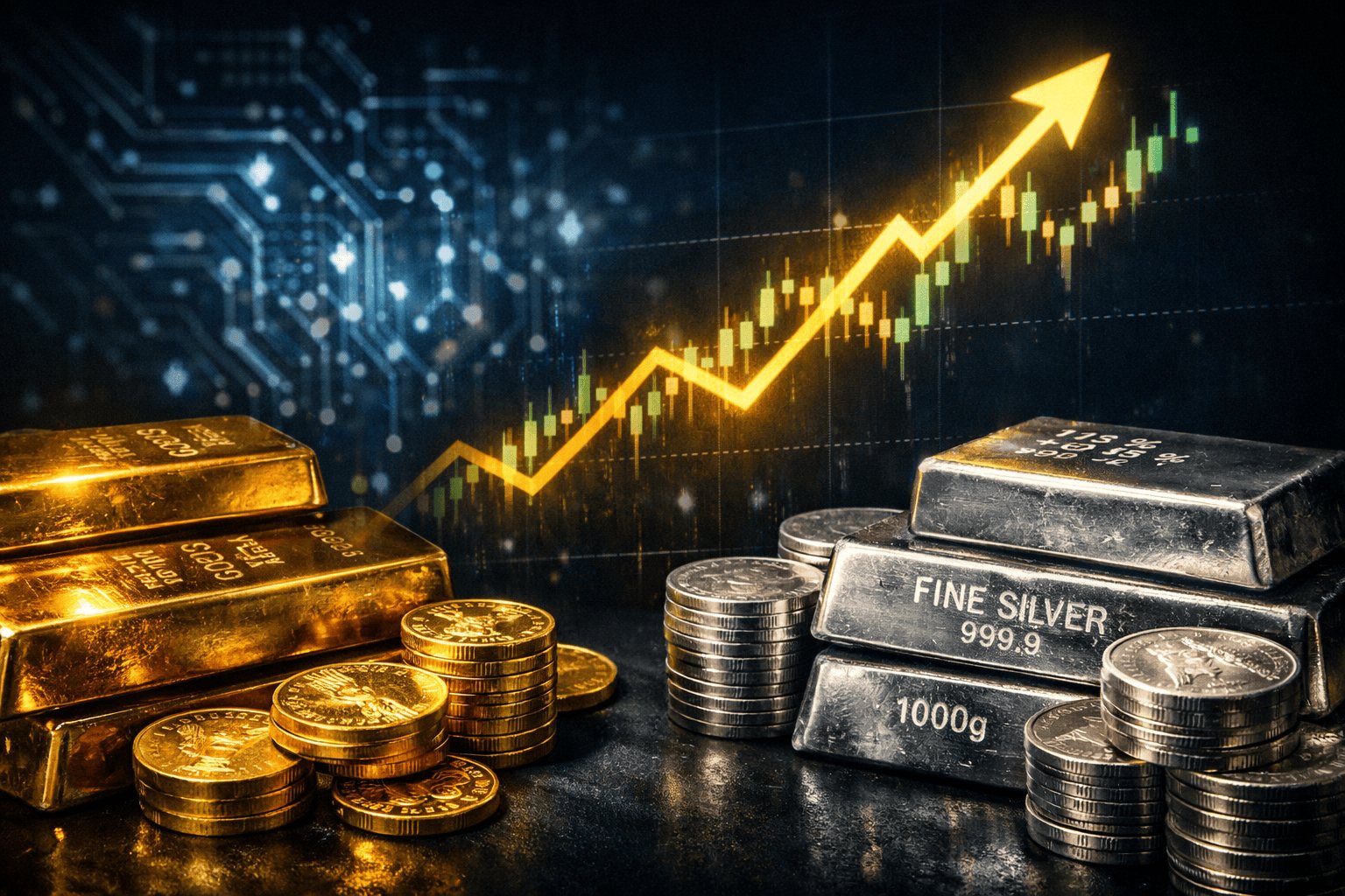 Gold Up 21%, Silver 25% YTD as AI and Inflation Risks Build