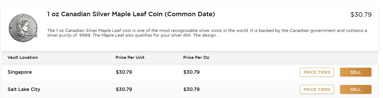 Sell at GoldSilver
