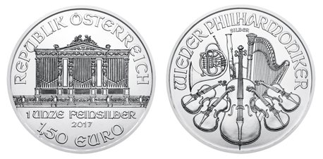 1 oz Austrian Silver Philharmonic Coin