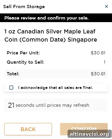Acknowledge all sales are final and select CONFIRM 